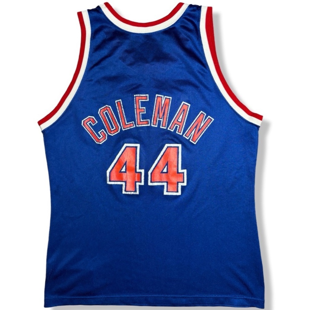 Vintage 90s Champion Derrick Coleman NY Nets Basketball Jersey - Picture 2 of 5